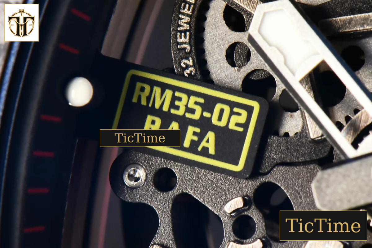 NTPT RM035-02 42mm ZF Skeleton Dial Red Rubber Strap NH05A — foto 8