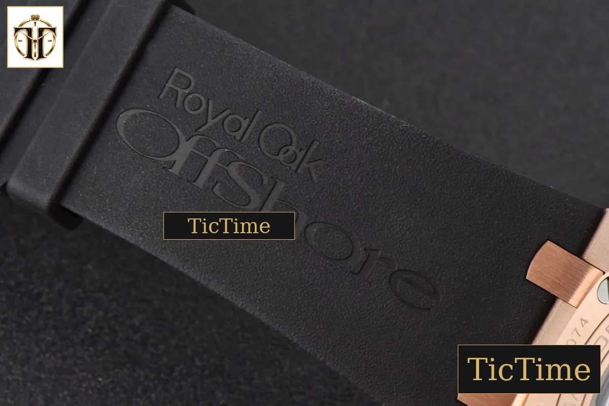Royal Oak Offshore 44mm RSF RG Black Checkered Dial Black Subdials Rubber Strap A3126 — foto 28