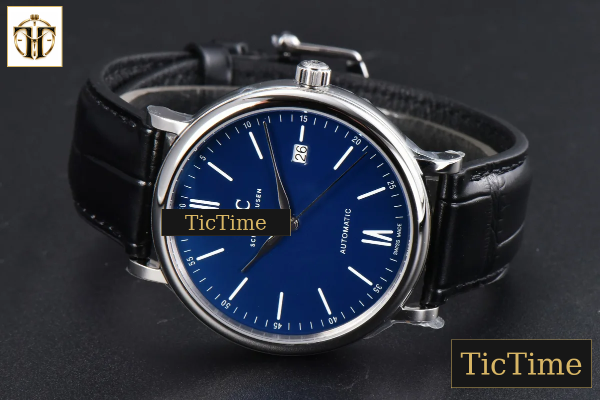 Portofino 40mm V7F Blue Dial Black Leather Strap A2892 — foto 13