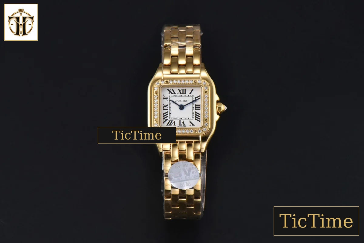 Panthère Secrete Ladies 22mm BVF YG White Dial Diamond Bezel YG Bracelet Ronda Quartz — foto 3