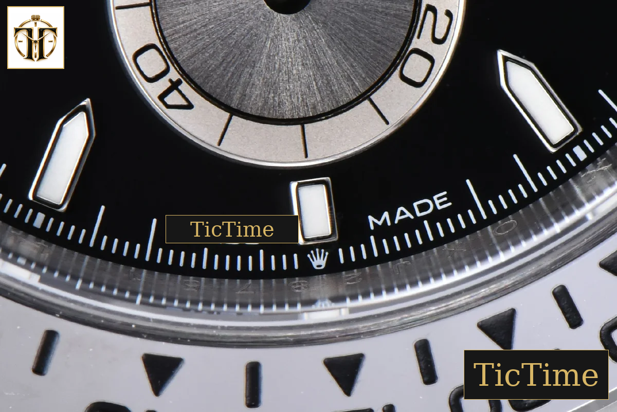Daytona 126509 40mm Clean Factory SS Black Dial Silver Subdial SS Bracelet DD4131 — foto 10