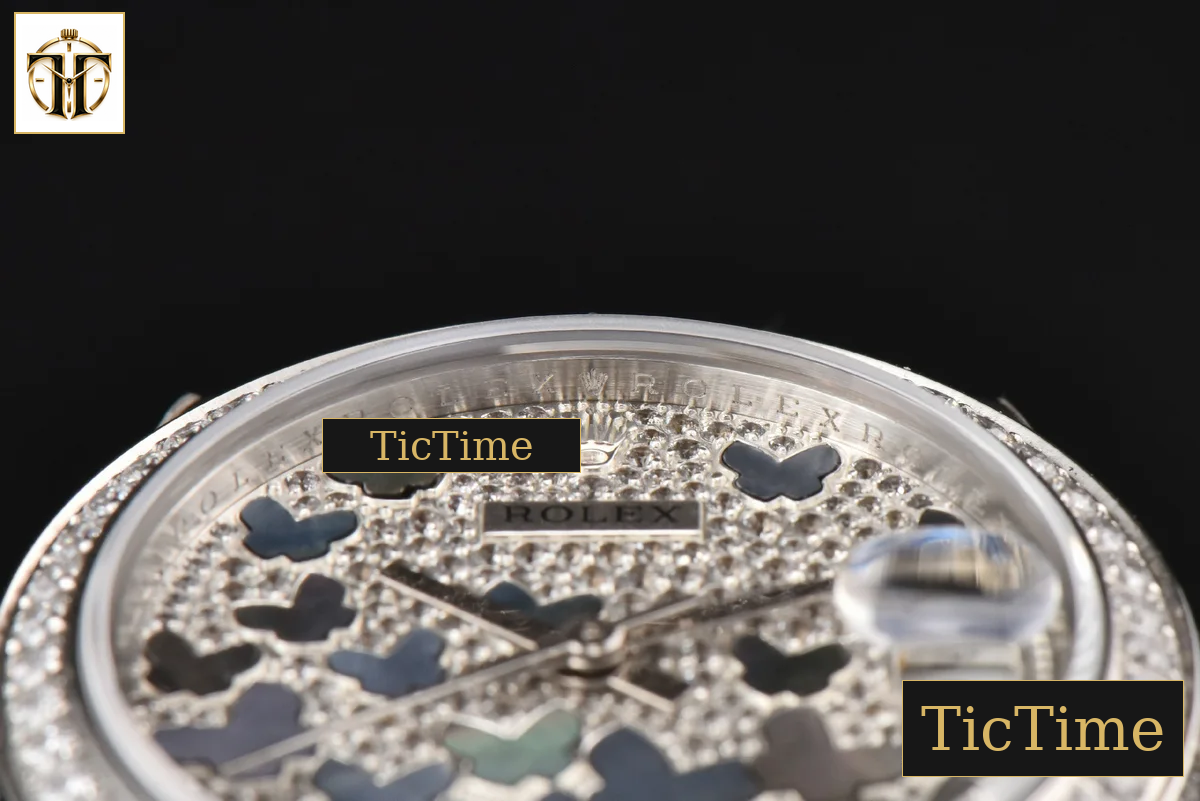 DateJust Ladies 904L 31mm WF Diamond Butterfly Dial President Bracelet A2671 — foto 11