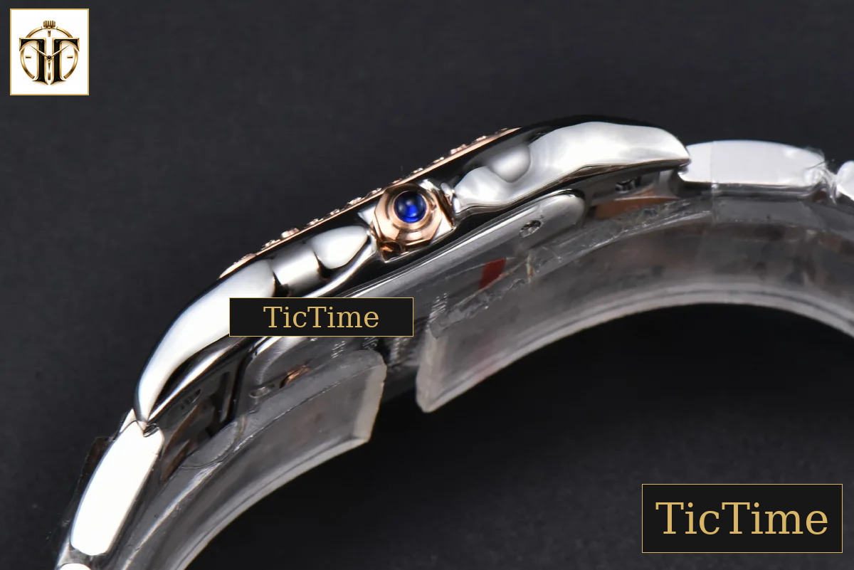 Panthère Secrete Ladies 27mm BVF SS/RG White Dial Diamond Bezel SS/RG Bracelet Ronda Quartz — foto 13