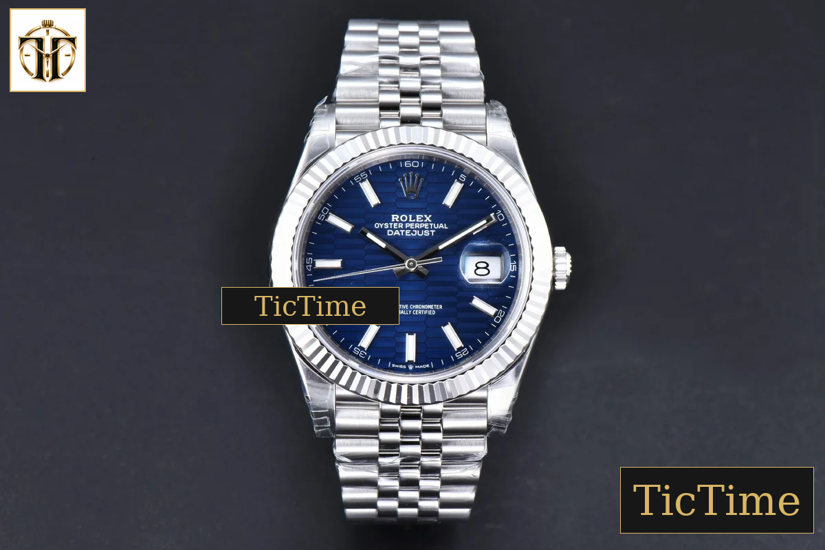 DateJust 41 904L 126334 41mm VSF Blue Motif Dial Jubilee Bracelet VS3235 — foto 3