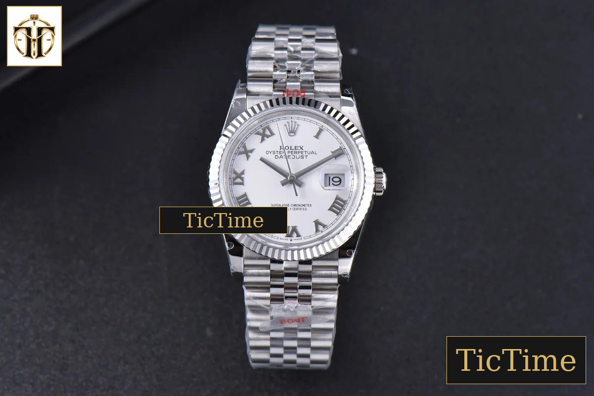DateJust 36mm GMF SS White Dial Roma Marker Jubilee Bracelet VR3235 — foto 3