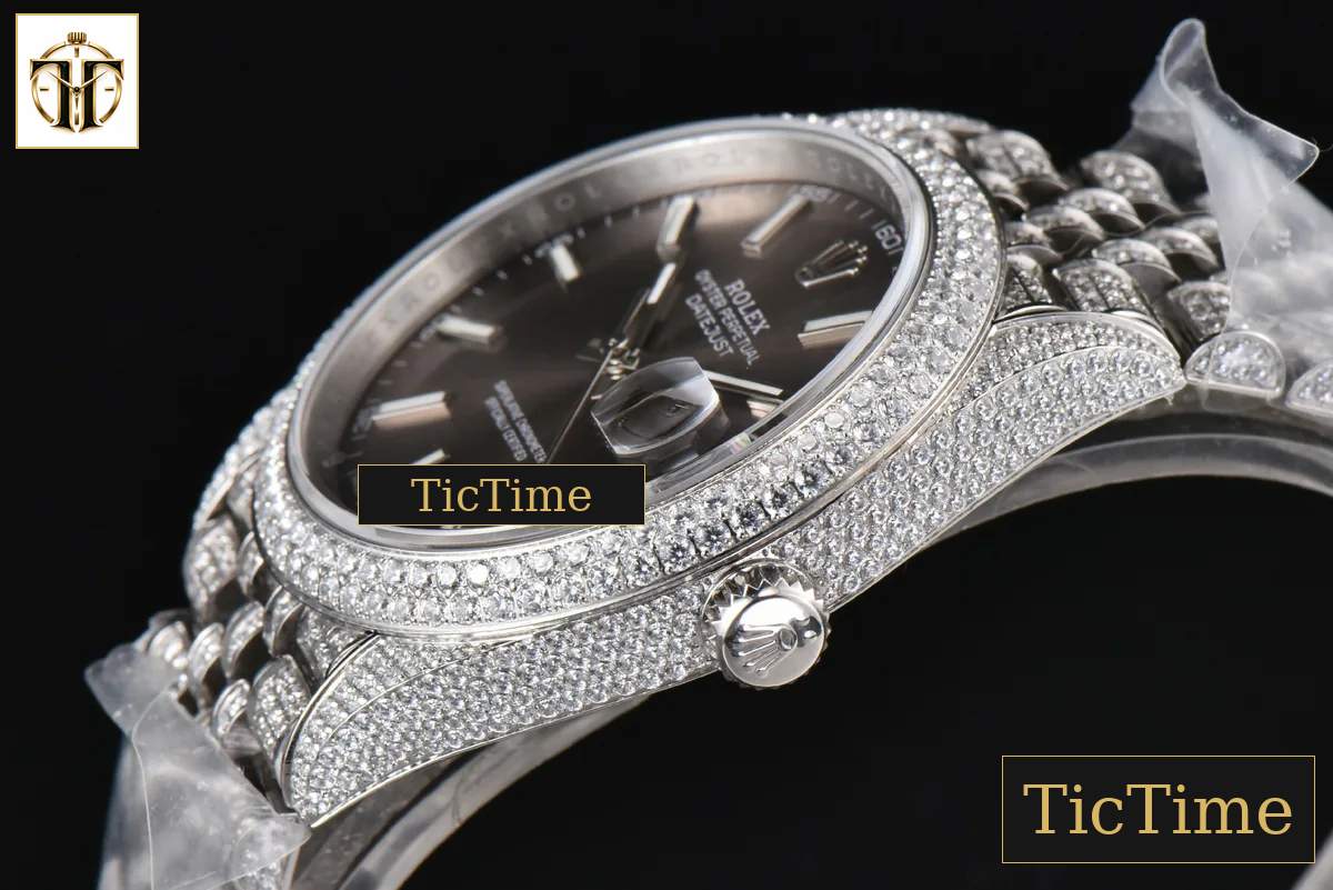 Datejust Full 41mm GMF Diamond Gray Dial Jubilee Bracelet A2824 — foto 10