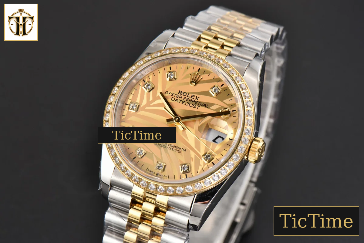 DateJust 36mm BPF YG/SS Diamond YG Plam Dial Diamond Marker Jubilee Bracelet 3235 — foto 4