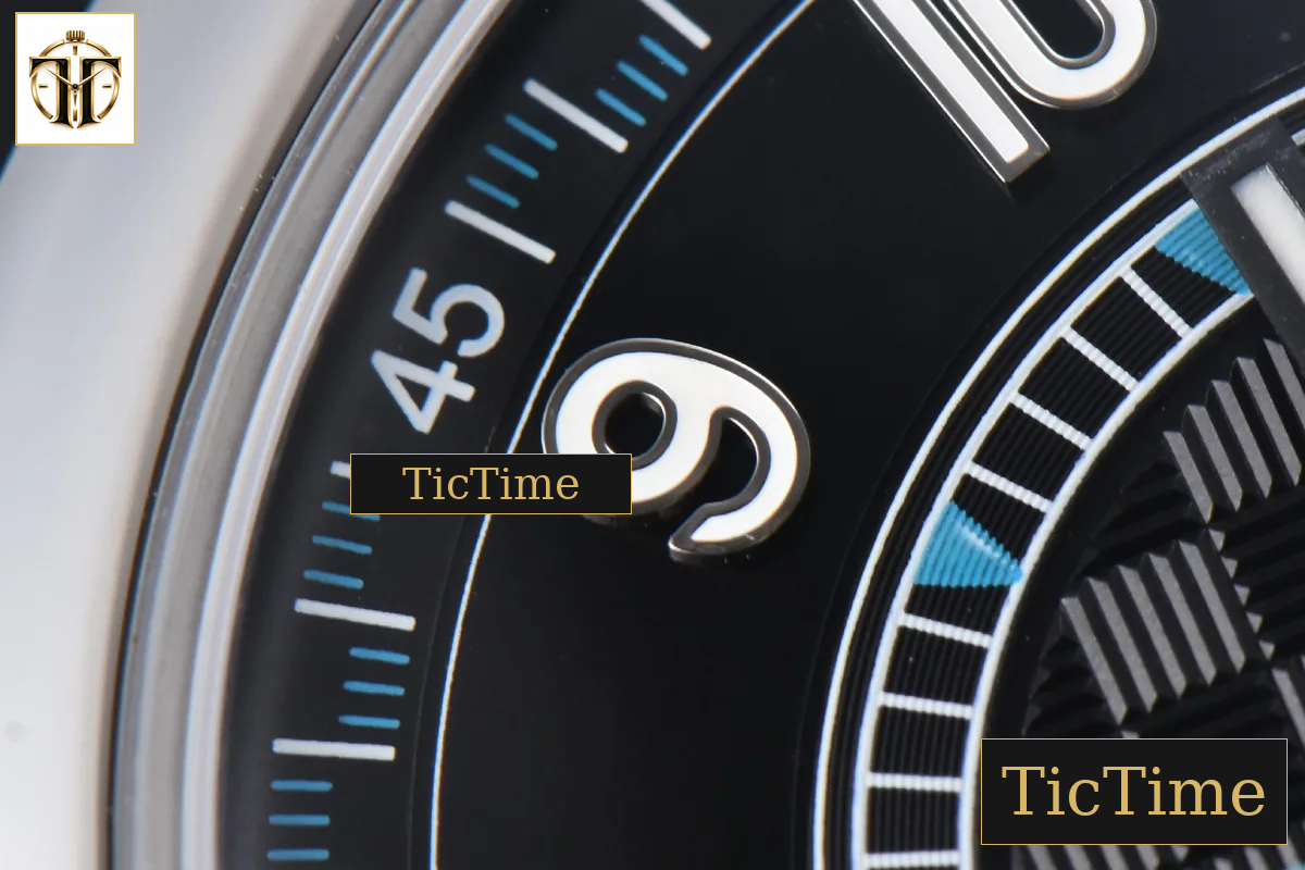 Calatrava 6007G 40mm ZF Black Dial Blue Hand Nylon Strap 9015 — foto 5