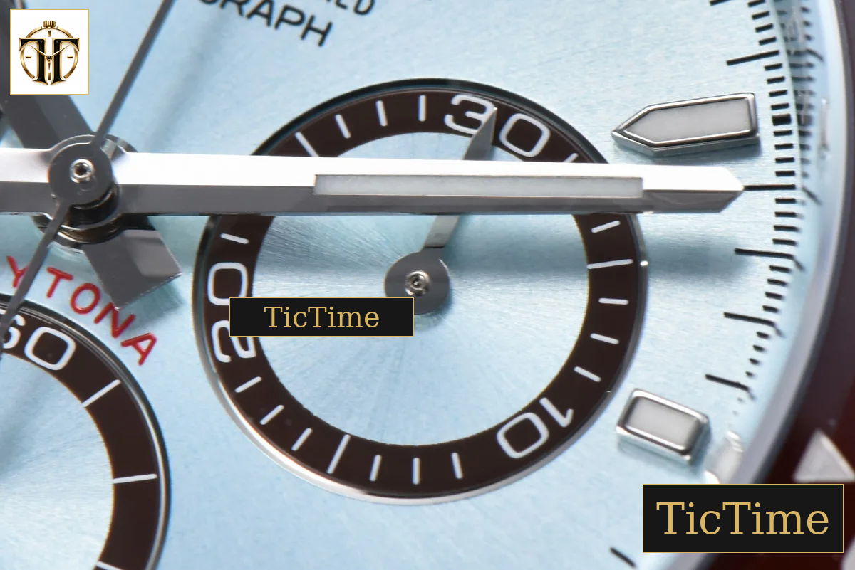 Daytona 126506 40mm Clean Factory Ice Blue Dial Lume Markers SS Bracelet DD4131 — foto 7