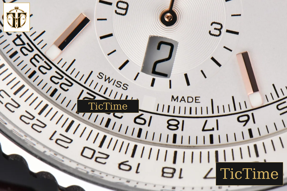Navitimer B01 43mm BLSF White Dial Brown Leather Strap A7750 — foto 9
