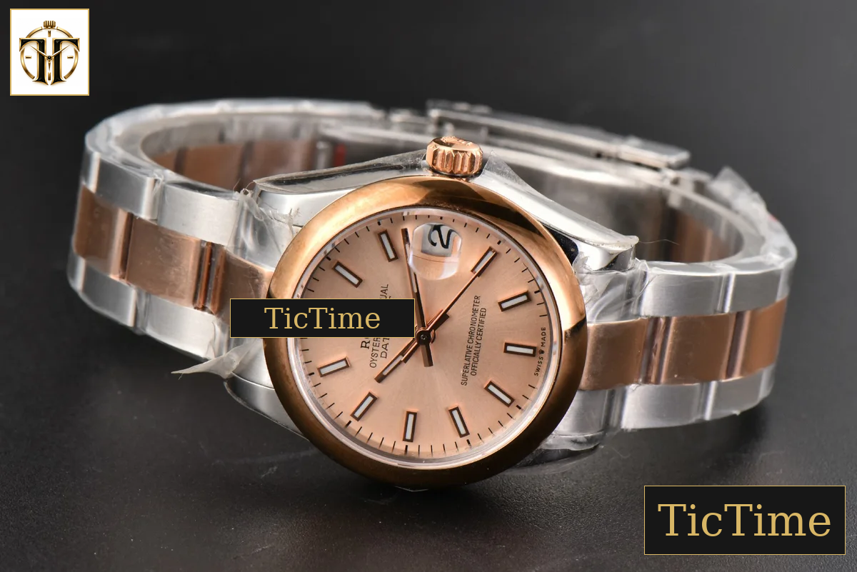 DateJust Ladies 904L 31mm WF RG/SS Smooth RG Dial Roma Marker Oyster Bracelet A2671 — foto 16