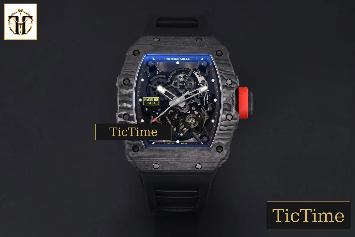 NTPT RM035-02 ZF Skeleton Dial Black Rubber Strap V5 NH05A — foto 3