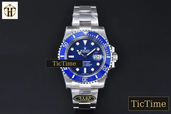 Foto frontal — Submariner LB 904L 116619 40mm Clean Factory Ceramic Blue Dial SS Bracelet VS3135