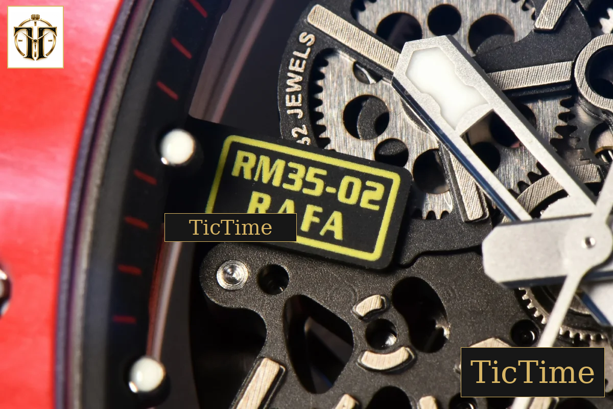NTPT RM035-02 ZF Red Skeleton Dial Red Rubber Strap RMAL1 — foto 7