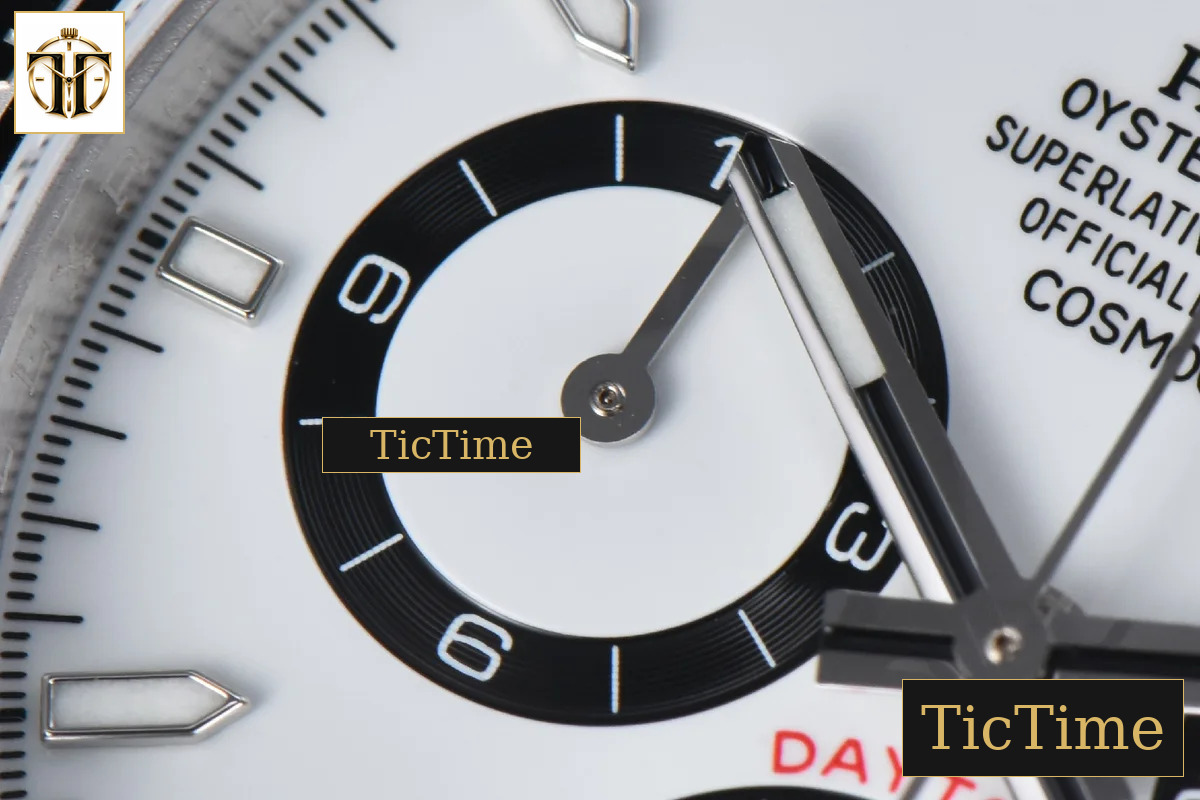 Daytona 904L 126500 40mm BPF SS Panda White Dial SS Bracelet SH4131 — foto 7