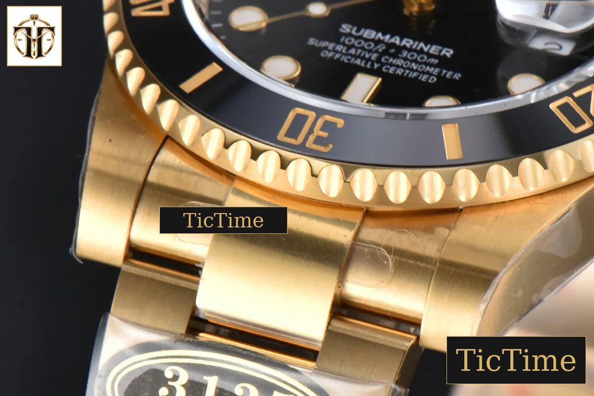 Submariner LN 904L 116618 40mm Clean Factory YG Black Dial YG Bracelet VS3135 — foto 11