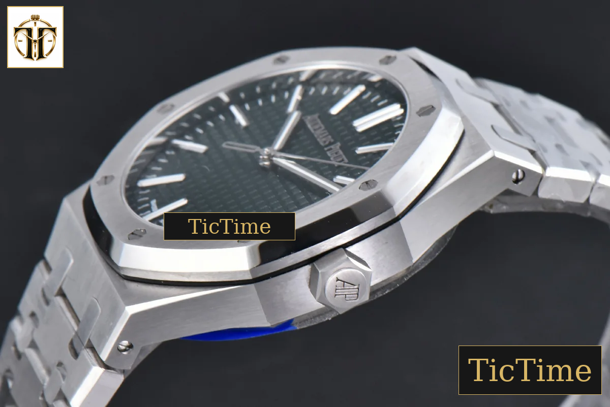Royal Oak “50th Anniversary” 15510 41mm APSF SS Green Dial SS Bracelet V2 Free Sprung SA4302 — foto 11