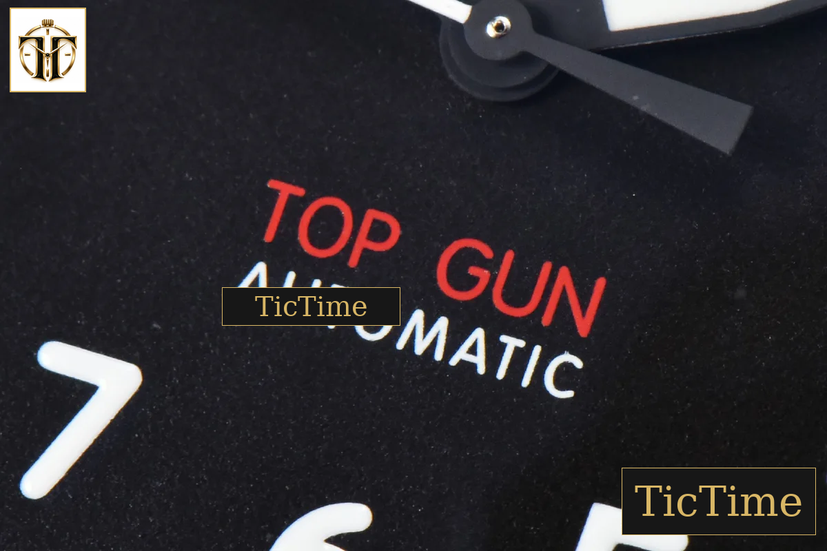 Top Gun IW326901 41mm M+F Ceramic Black Dial Black Nylon Strap A2892 — foto 5