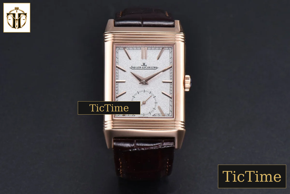 Master Reverso Tribute Small Seconds 30x47mm MGF RG White Dial Brown Leather Strap A854A — foto 3