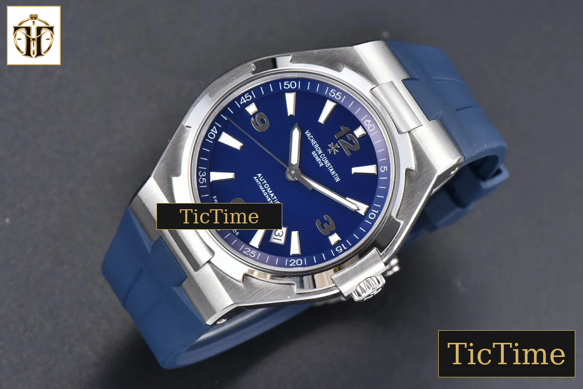 Overseas 47040 42mm PPF Blue Dial Blue Rubber Strap A1226 — foto 3