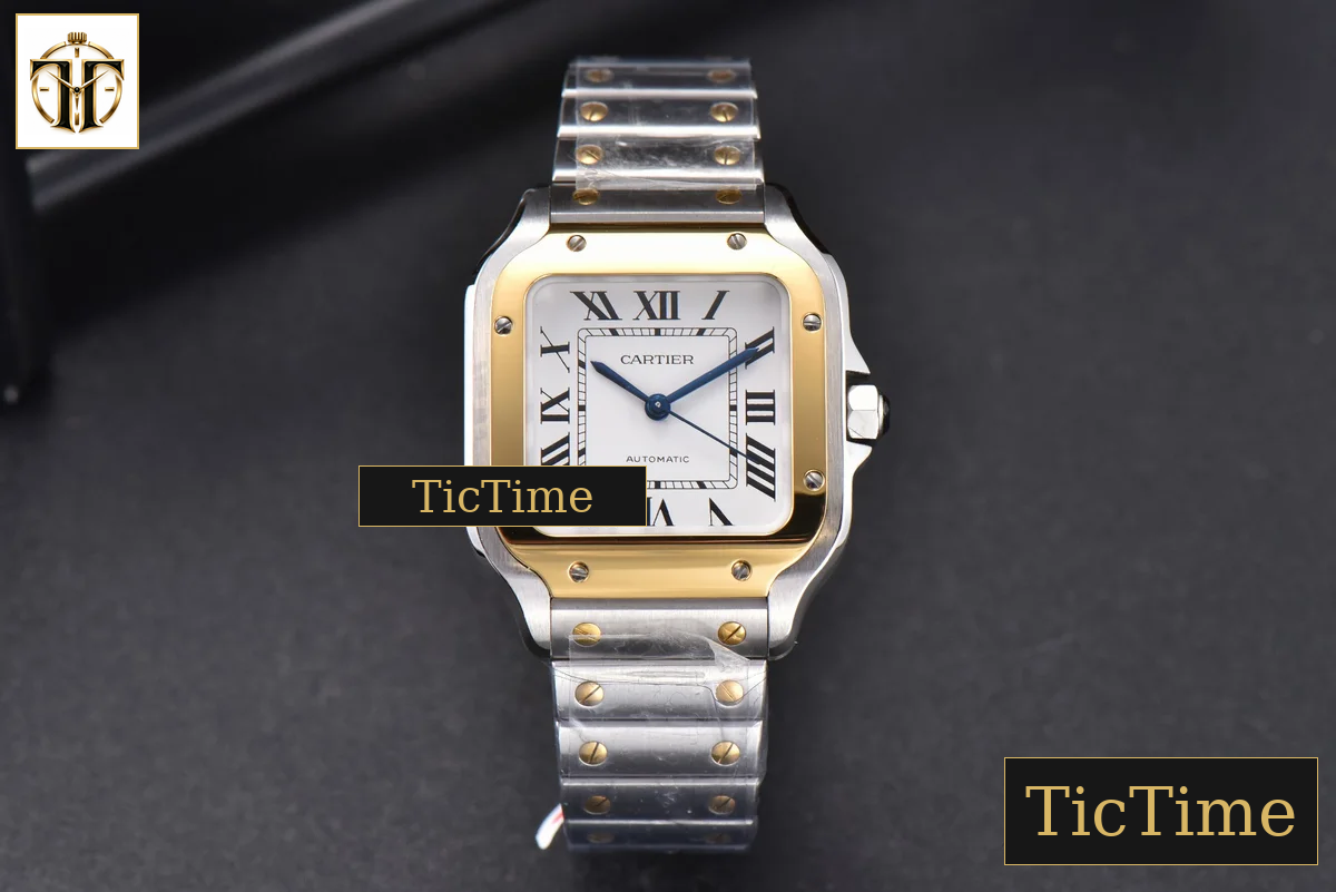 Santos de Cartier Medium 35mm BVF YG/SS White Dial YG/SS Bracelet Miyota 9039 — foto 2