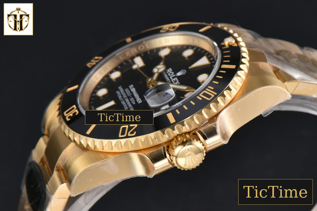 Submariner LN 904L 116618 40mm Clean Factory YG Black Dial YG Bracelet VS3135 — foto 12