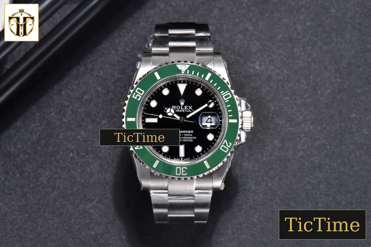 Submariner LV Kermit 904L 126610 41mm VSF Green Ceramic SS Bracelet VS3235 — foto 3