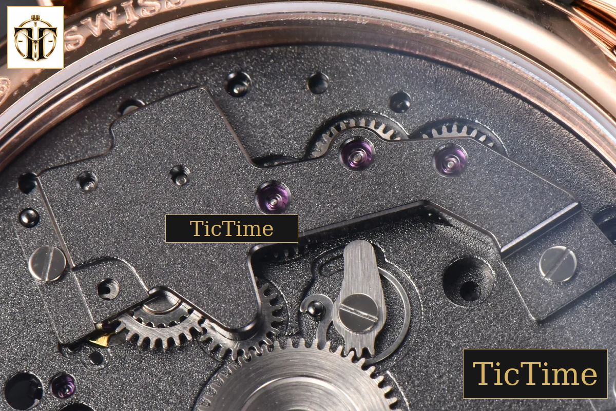 Tradition 7057BR 40mm ZF RG Gray Dial Black Subdial Black Leather Strap A505 — foto 15