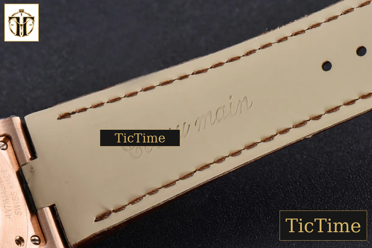 Overseas 47040 42mm MKF RG Brown Dial Leather Strap 9015 — foto 21