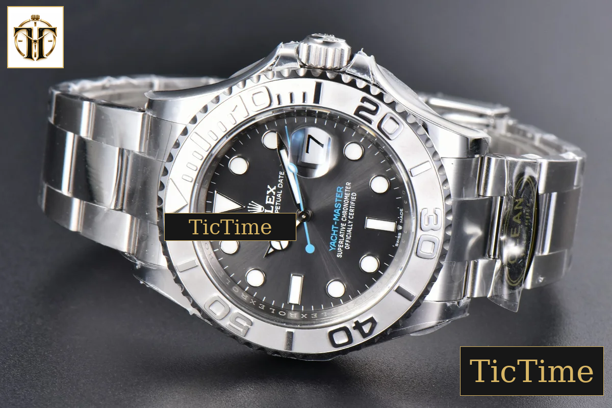 Yacht-Master 904L 126622 40mm Clean Factory Gray Dial SS Bracelet VR3235 — foto 15