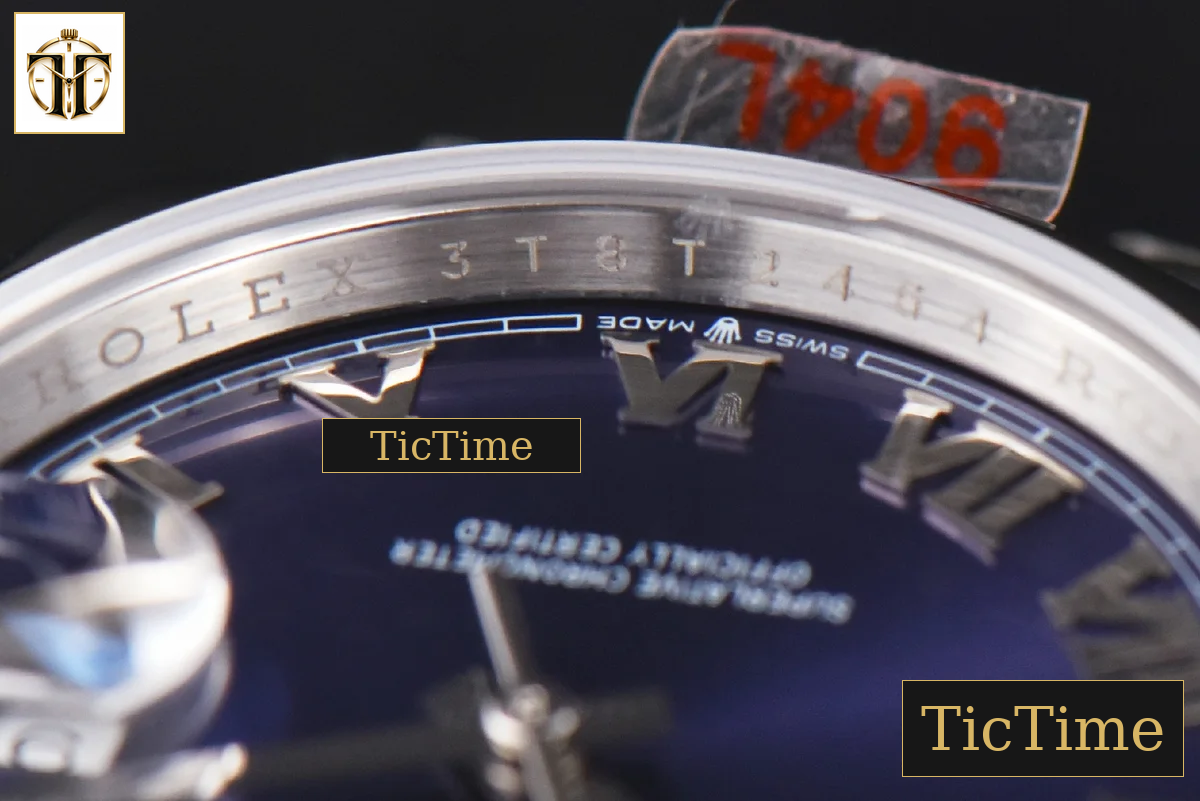 DateJust 36mm GMF SS Smooth Bezel Blue Dial Roma Marker Jubilee Bracelet VR3235 — foto 12