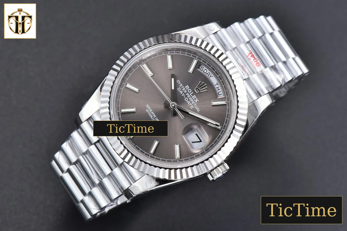DayDate 40mm GMF Gray Dial Lume Marker President Bracelet A2836 — foto 4