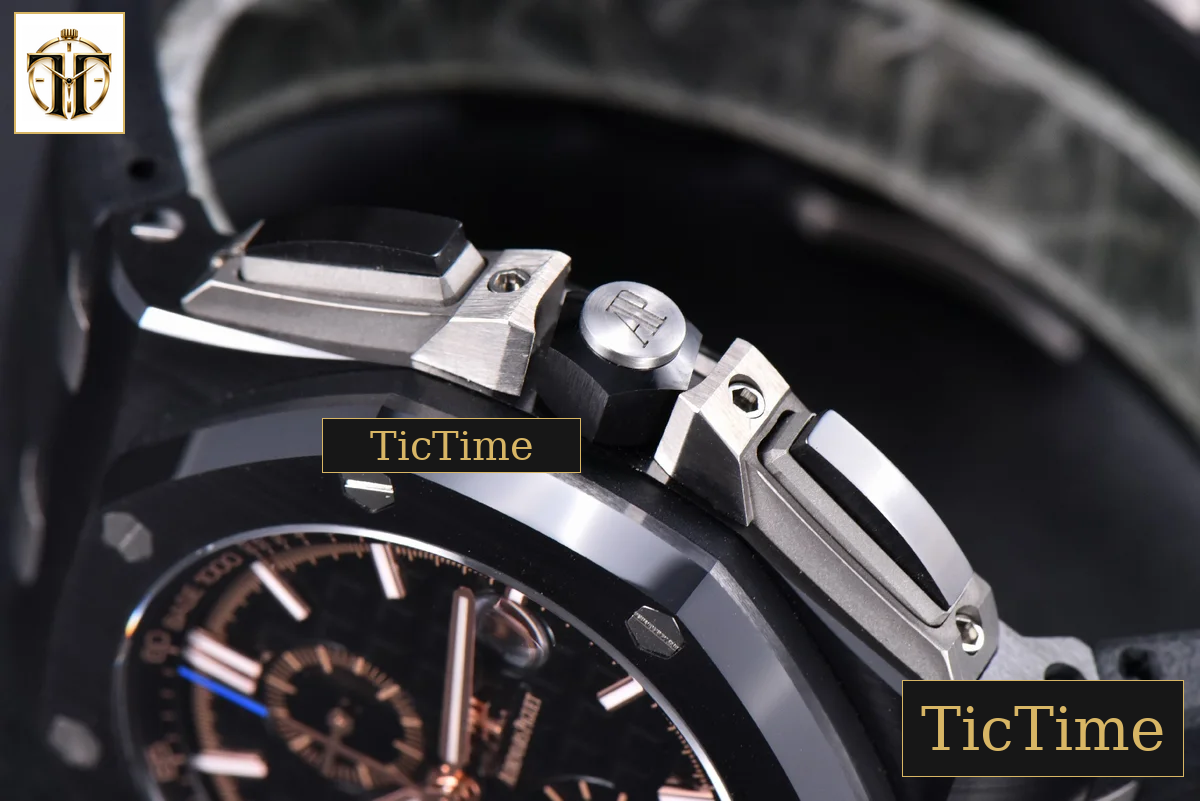 Royal Oak Offshore 26405CE 44mm JF RG Black Dial RG Marker Black Rubber Strap V2 A3126 — foto 13