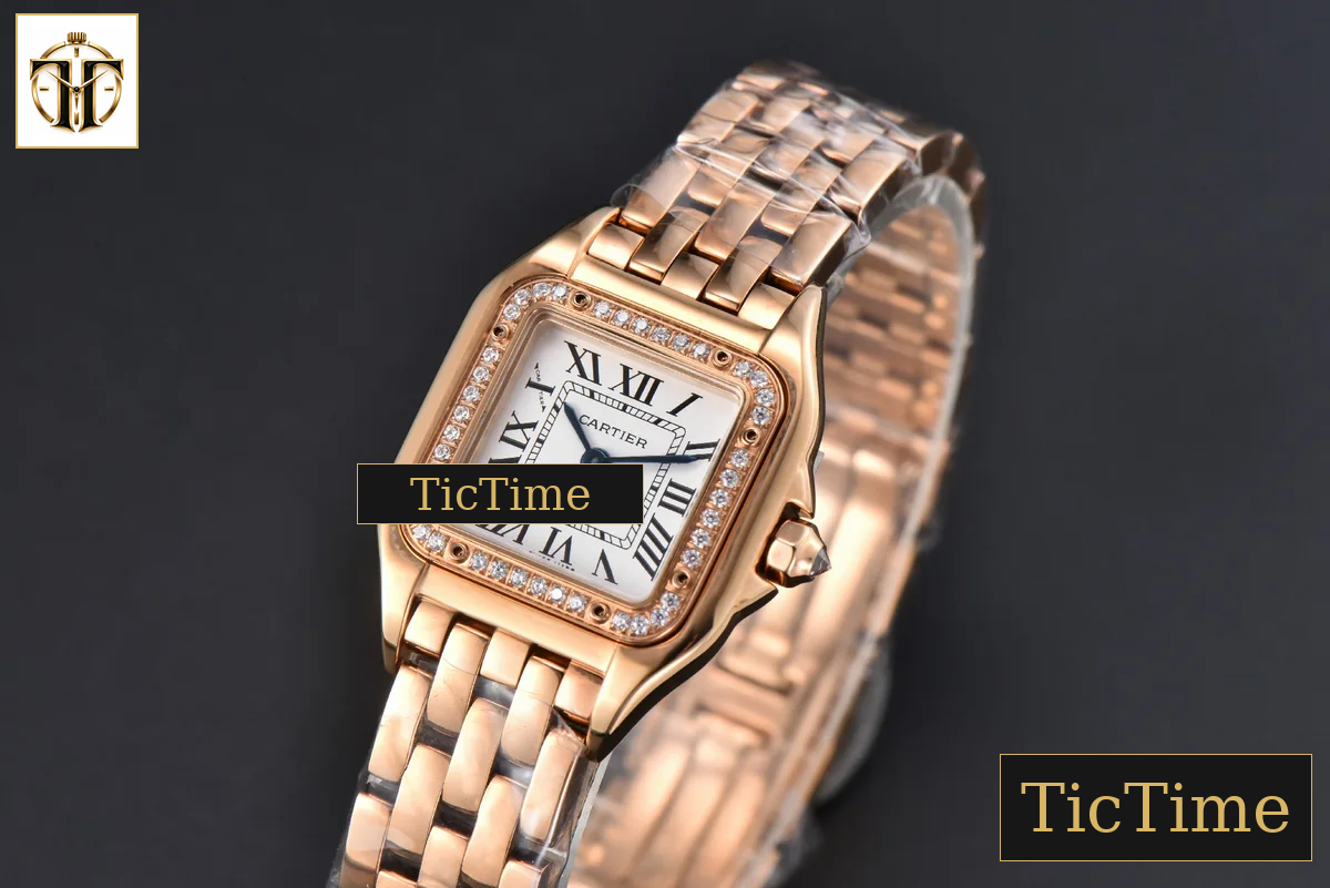 Panthère 22mm AF RG Diamond White Dial RG Bracelet Ronda Quartz — foto 5