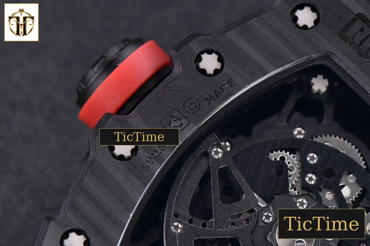 RM035-02 KVF Skeleton Dial Red Blue Rubber Strap V3 Miyota8215 — foto 19