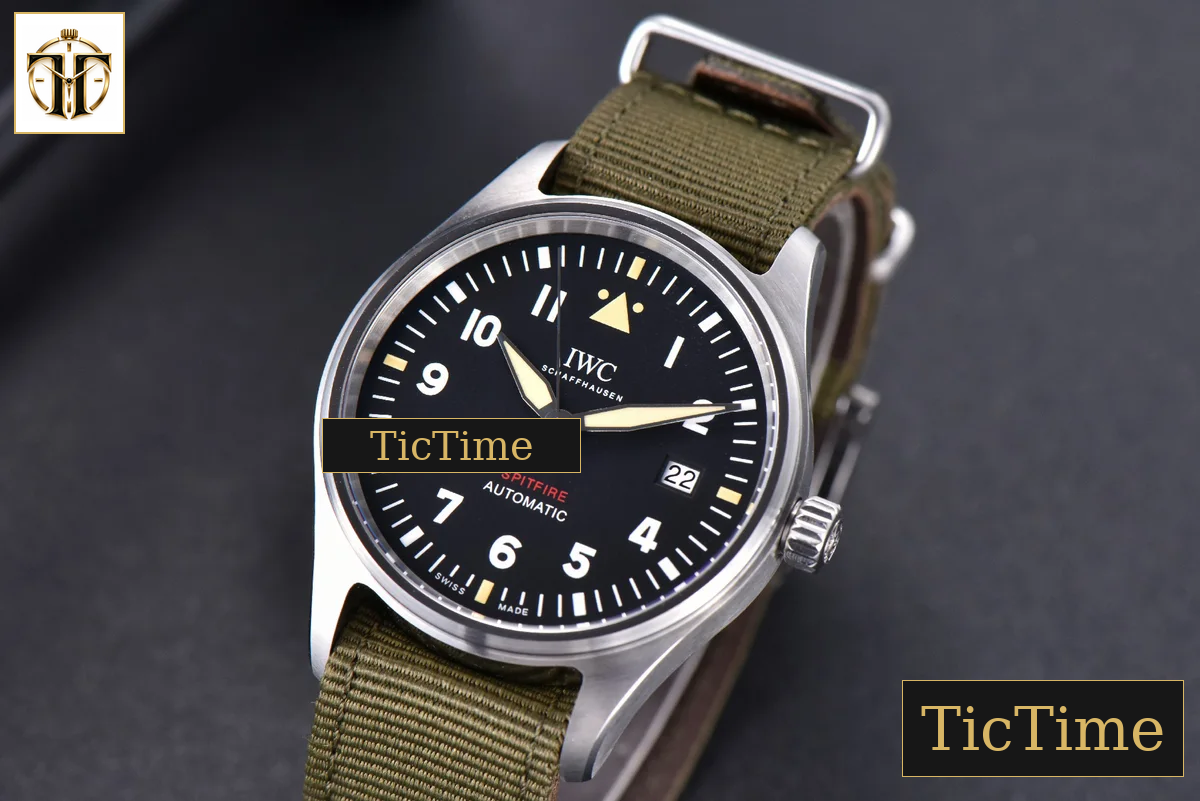 Mark XVIII IW326801 40mm MKSF Black Dial Green Nato Strap 9015 — foto 4