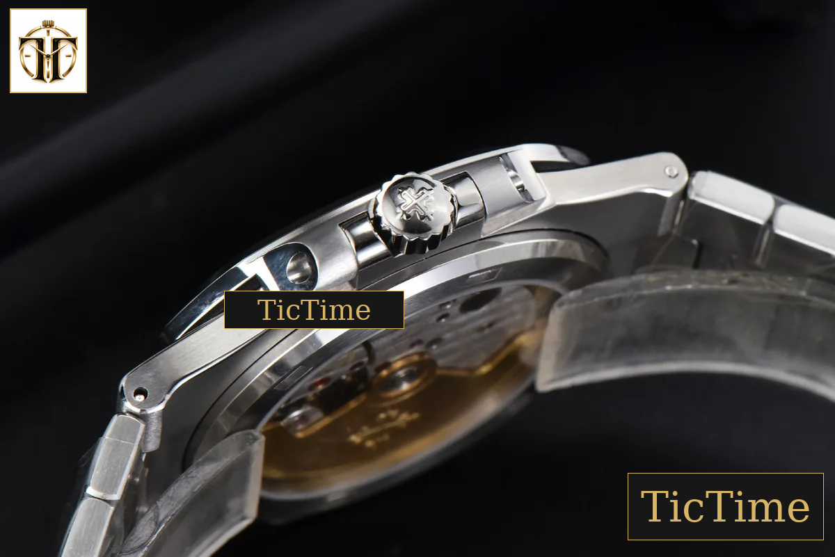 Nautilus 5711 40mm 3KF Diamond Bezel Green Dial SS Bracelet A324SC — foto 14