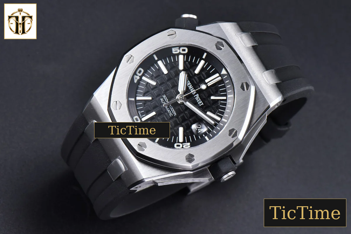 Royal Oak Offshore Diver 15703 42mm ZF Black Dial Black Rubber Strap SA3120 — foto 4