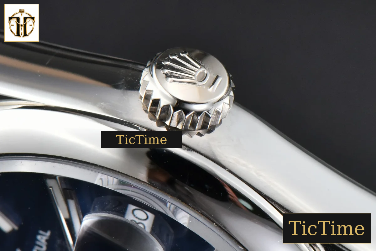 DateJust Smooth Bezel 36mm BPF Blue Motif Dial Jubilee Bracelet A2824 — foto 17