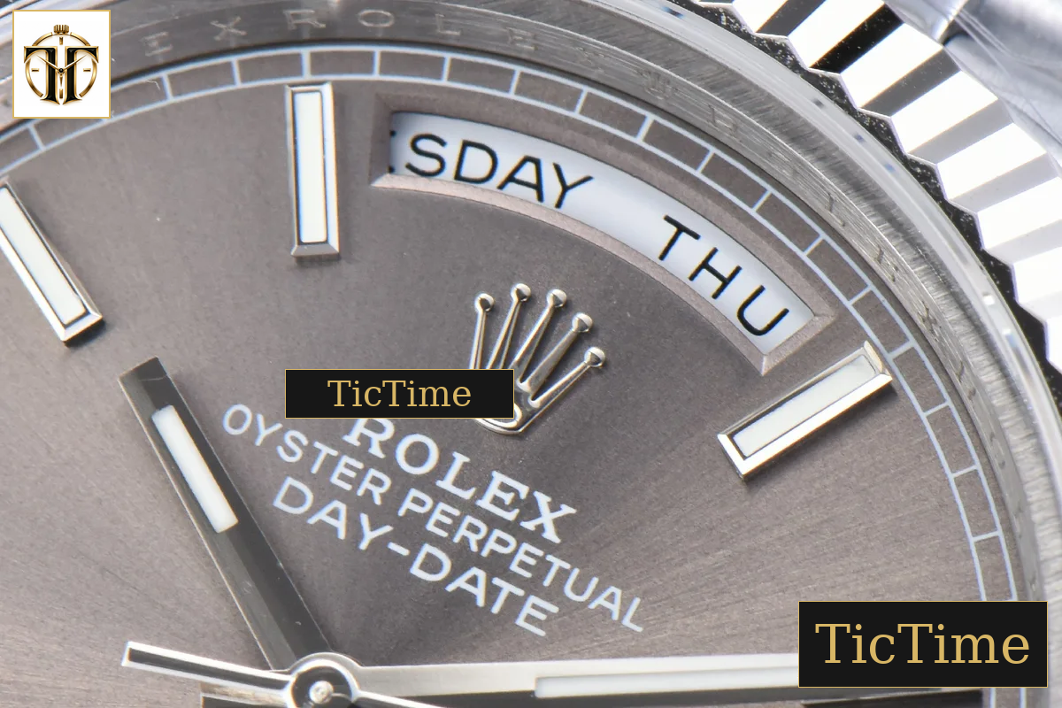 DayDate 40mm GMF Gray Dial Lume Marker President Bracelet A2836 — foto 10