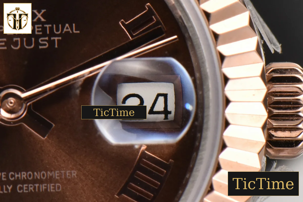DateJust Ladies 28mm WF RG/SS Brown Dial Roma Marker Jubilee Bracelet A2236 — foto 10