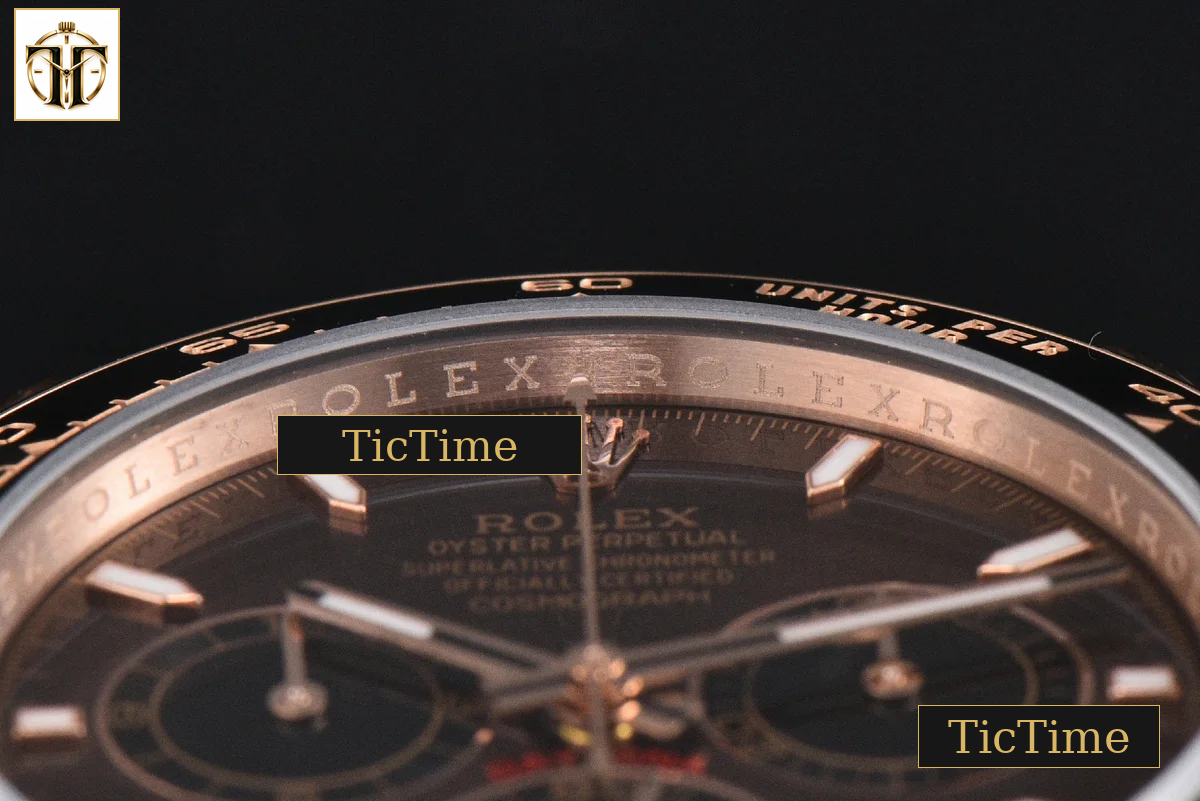 Daytona UFO 126515 40mm UF RG Black Ceramic Bezel Brown Dial Oysterflex Strap (Free Sprung) UF4131 — foto 13
