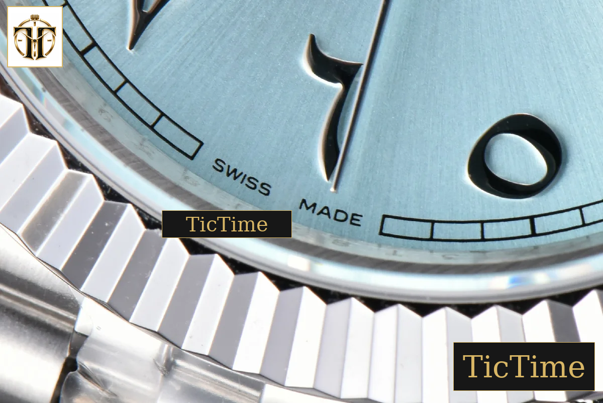 DateJust 126334 41mm BPF Ice Blue Arabic Dial Jubilee Bracelet A2824 — foto 8