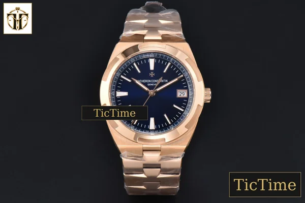 Foto frontal — Overseas 4500V 41mm ZF RG Blue Dial RG Bracelet A5100
