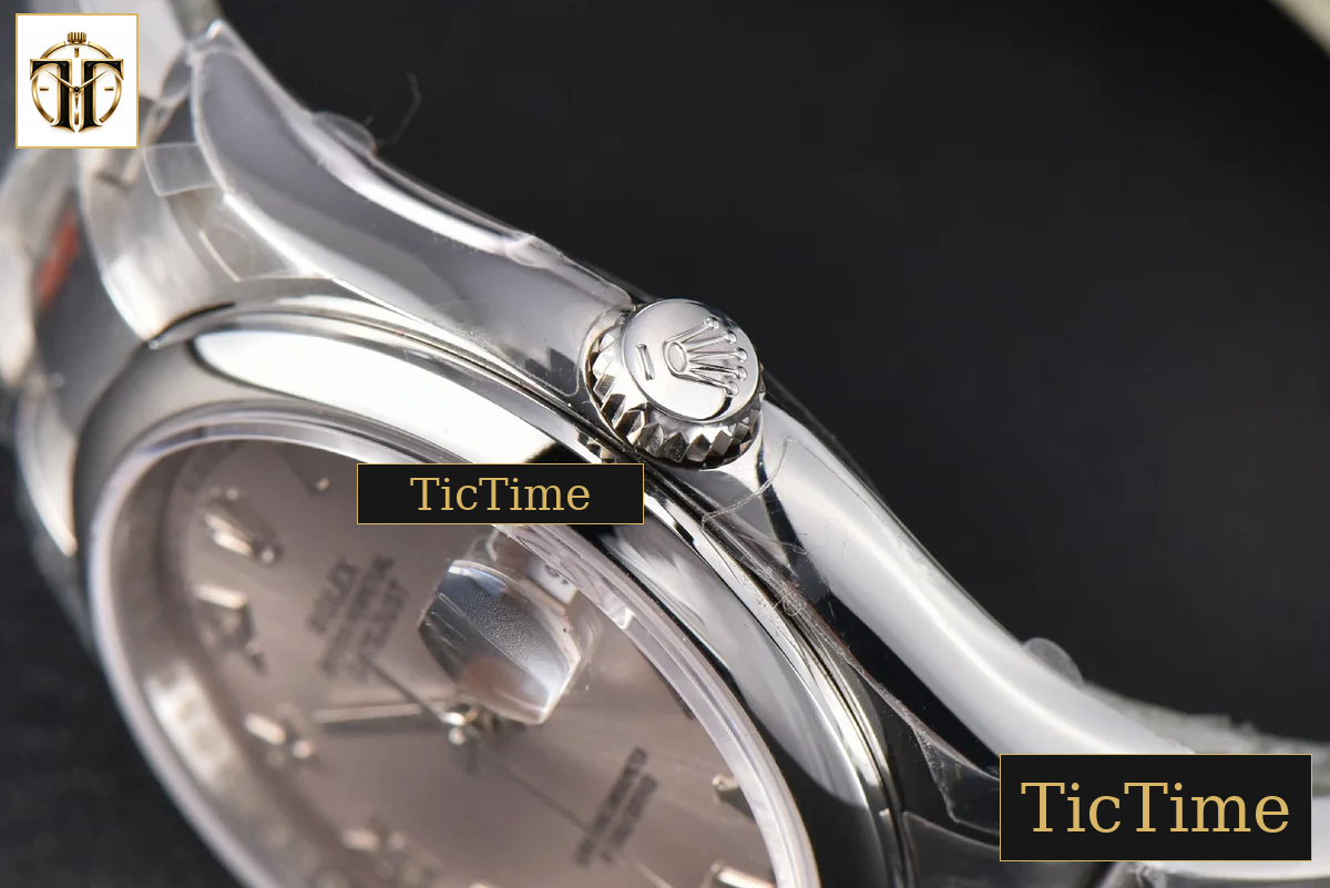 DateJust 36mm GMF SS Smooth Bezel Silver Dial Roma Marker Oyster Bracelet VR3235 — foto 14