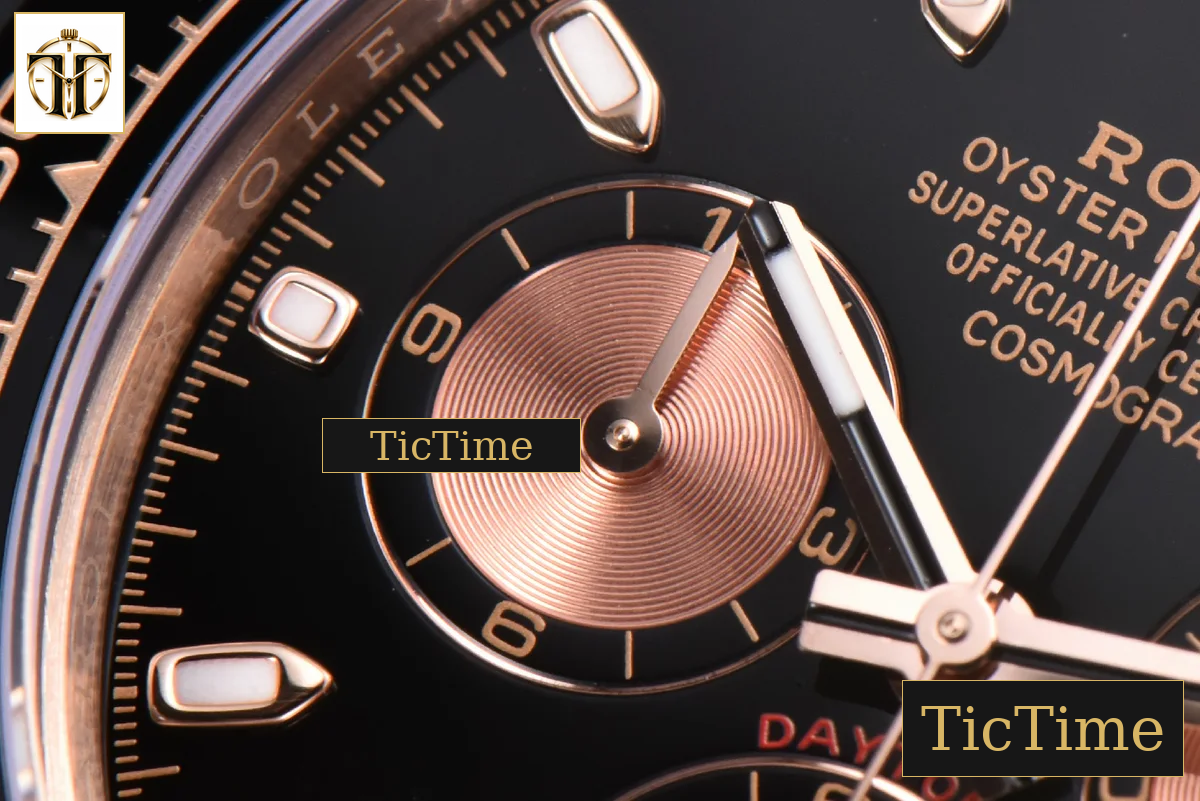 Daytona 116515 APSF RG Black Dial Ceramic Bezel Lume Marker Oysterflex Strap Tungsten Version SH4130 — foto 7