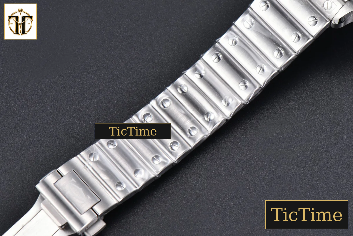 Santos de Cartier Medium 35mm BVF SS Blue Dial SS Bracelet Miyota 9039 — foto 22
