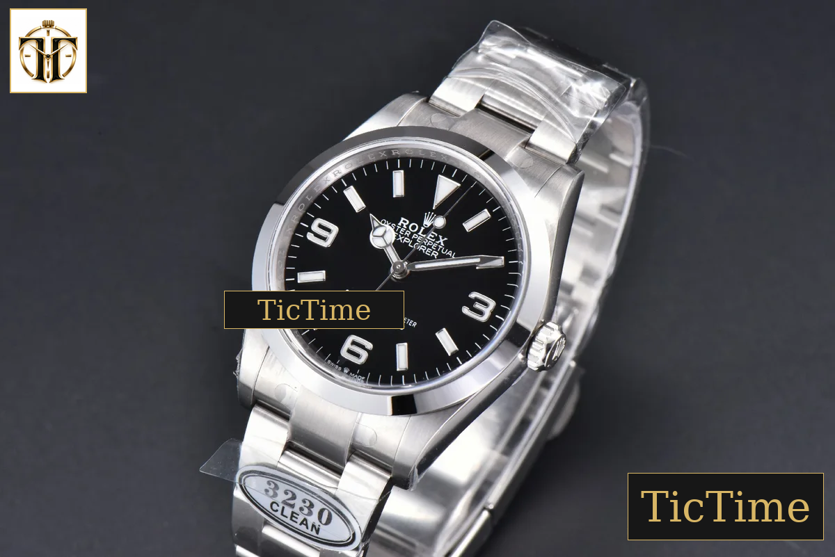 Explorer I 904L 124270 36mm Clean Factory Black Dial SS Bracelet VR3230 — foto 5