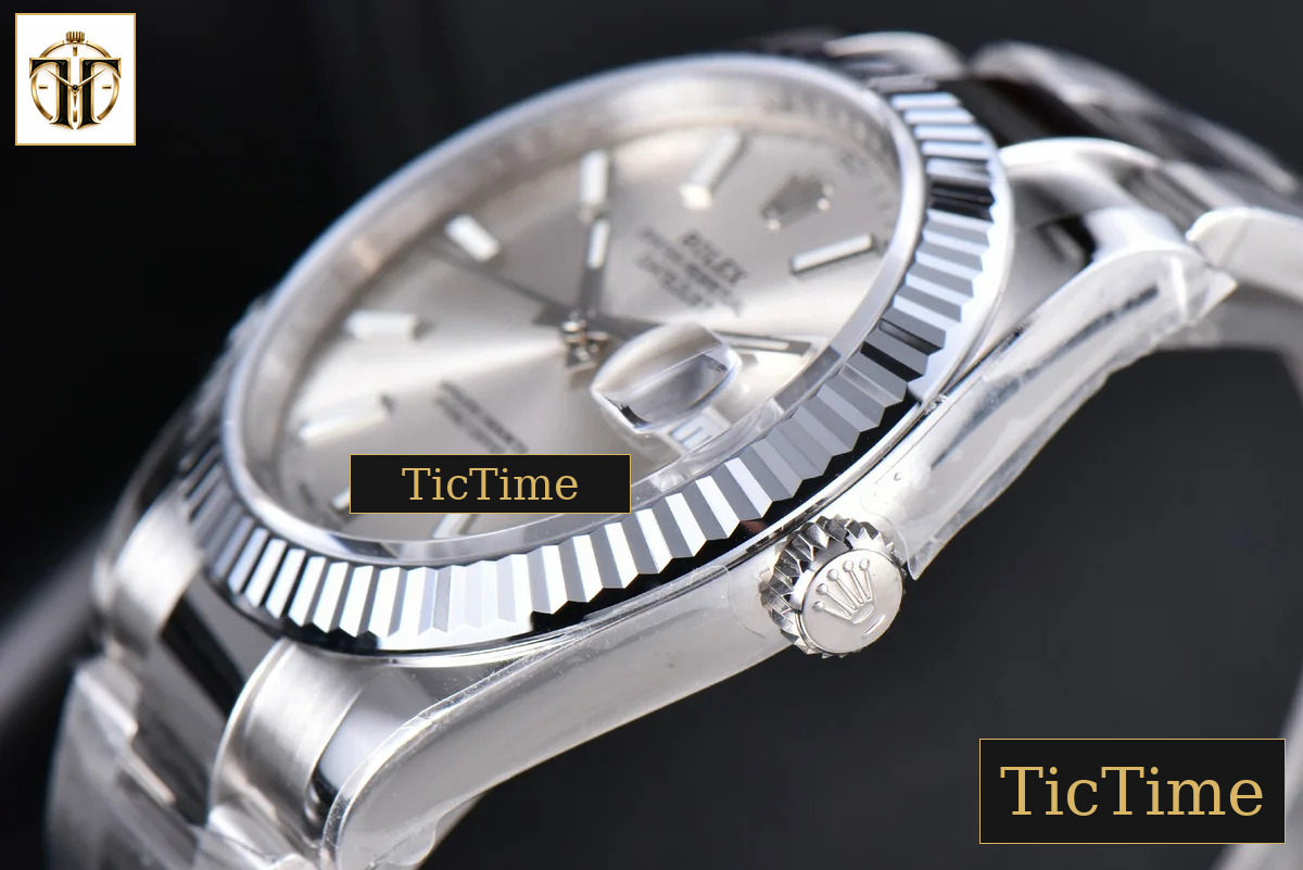 DateJust Fluted Bezel 126334 41mm VSF Silver Dial Oyster Bracelet VS3235 — foto 13