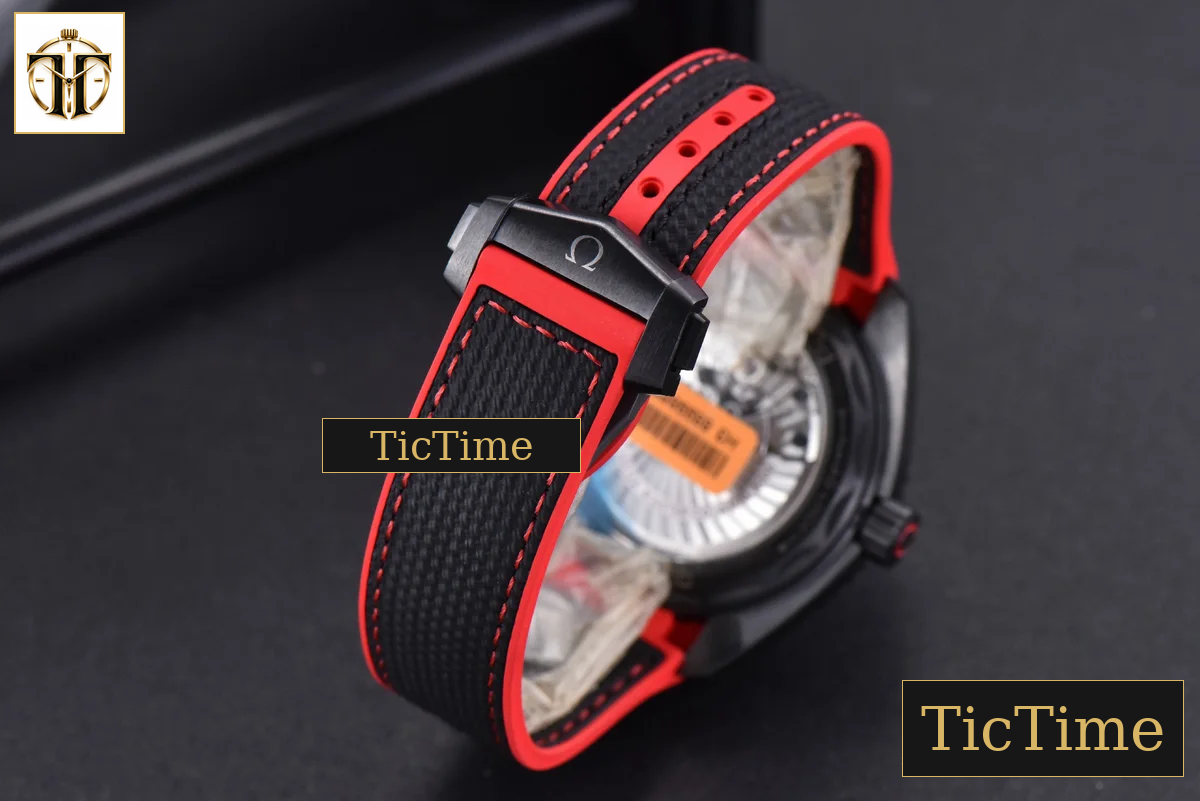 Planet Ocean Deep 45.5mm VSF Black red Ceramic Black Nylon Strap A8906 — foto 13